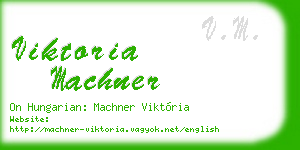 viktoria machner business card